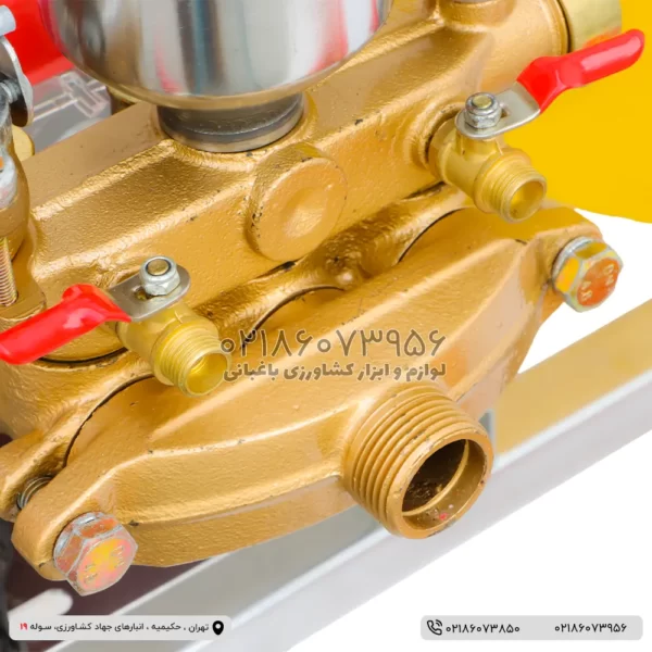 173 سمپاش چهارچرخ 200 لیتری با شلنگ جمع کن و موتور TIREX و پمپ FST