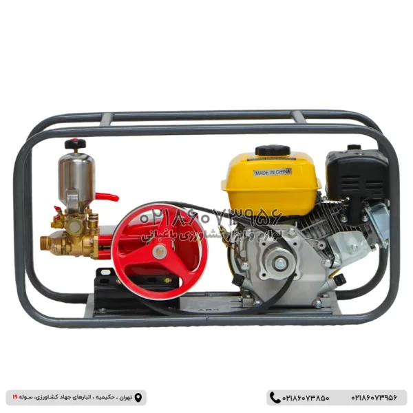 portable sprayer 2 سمپاش زنبه ای باکسی بنزینی با موتور 7 اسب تیرکس