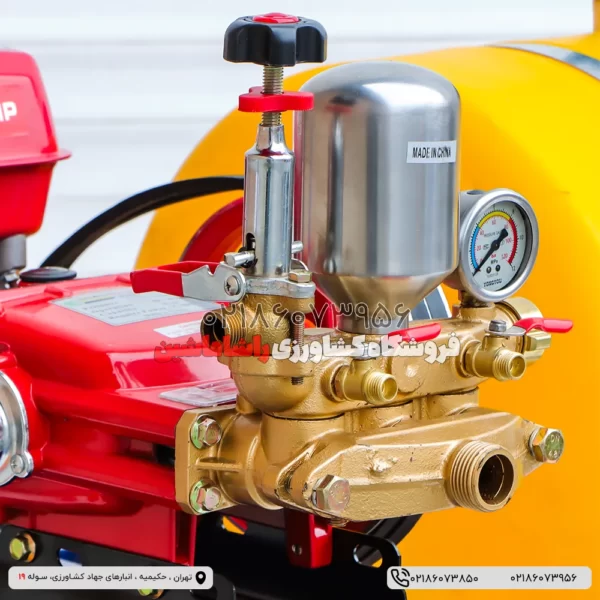 garden sprayer 6 سمپاش چهار چرخ 200 لیتری با شلنگ جمع کن و موتور تیرکس