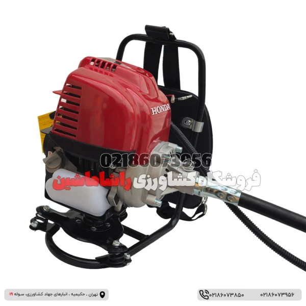 تصویری از علفتراش کولی پشتی هوندا حکدار با طراحی ارگونومیک، مناسب برای کارهای حرفهای و کشاورزی علفتراش کولی پشتی هوندا حکدار – قدرت و دوام در کنار راحتی