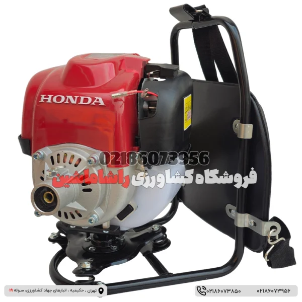 تصویری از علفتراش کولی پشتی هوندا حکدار با طراحی ارگونومیک، مناسب برای کارهای حرفهای و کشاورزی علفتراش کولی پشتی هوندا حکدار – قدرت و دوام در کنار راحتی