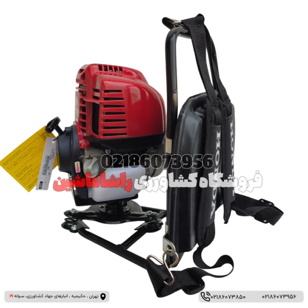 تصویری از علفتراش کولی پشتی هوندا حکدار با طراحی ارگونومیک، مناسب برای کارهای حرفهای و کشاورزی علفتراش کولی پشتی هوندا حکدار – قدرت و دوام در کنار راحتی