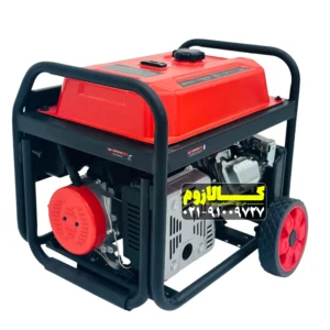 نمای کلی موتور برق ۱۰ کیلووات ایزی پاور RG18000E موتور برق ۱۰ کیلووات ایزی پاور RG18000E با شاسی مقاوم و چرخ حمل