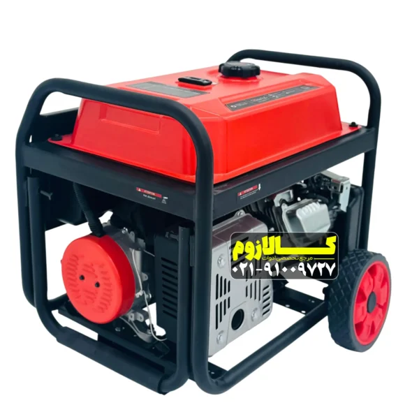 نمای کلی موتور برق ۱۰ کیلووات ایزی پاور RG18000E موتور برق ۱۰ کیلووات ایزی پاور RG18000E با شاسی مقاوم و چرخ حمل
